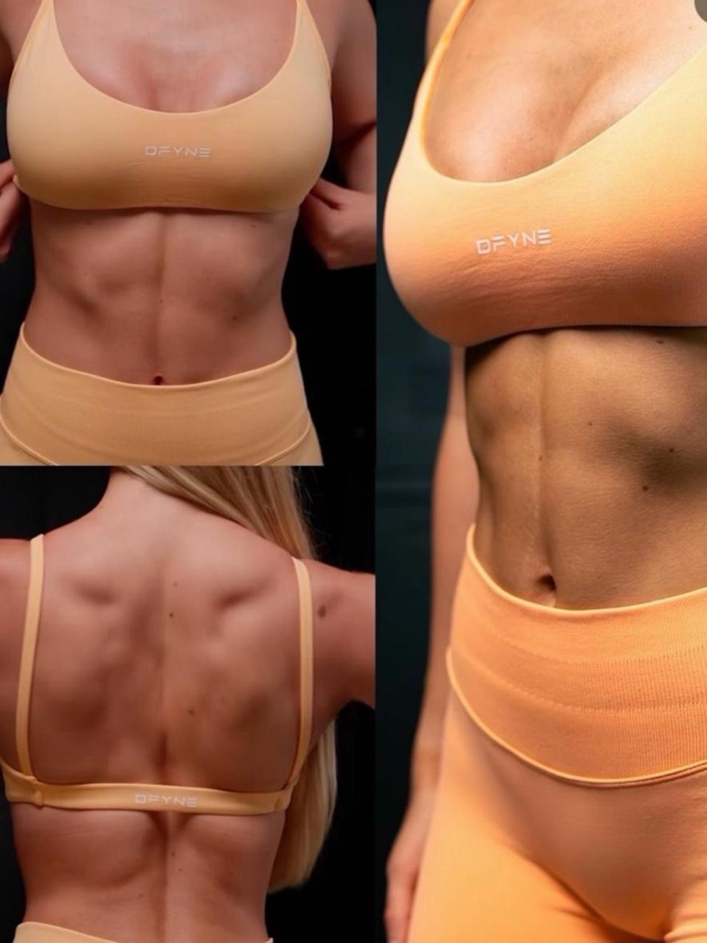DFYNE IMPACT XS Peach Sorbet Sports Bra 🍑